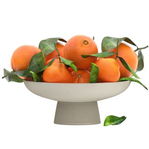 White Bowl Of Oranges