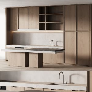 497 Modern Kitchen 19 Minimal Wood Japandi 02