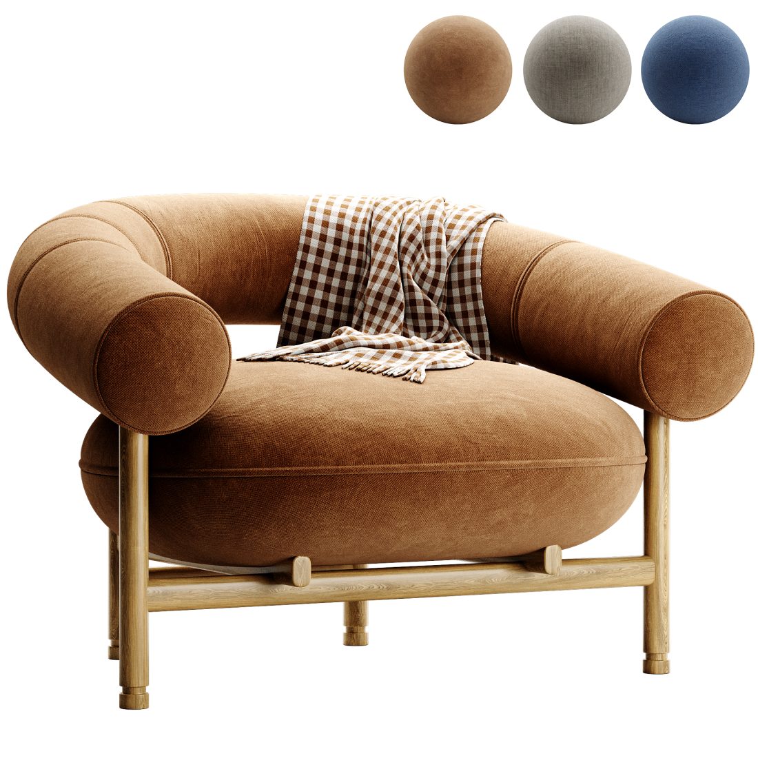 Loop Armchair By Wewood 3D Model for Corona | CGMood