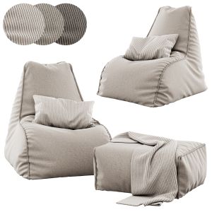 Bean Bag Chair And Pouf By Magma