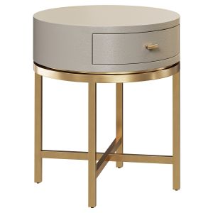 Malone Round Nightstand Table By Arhaus