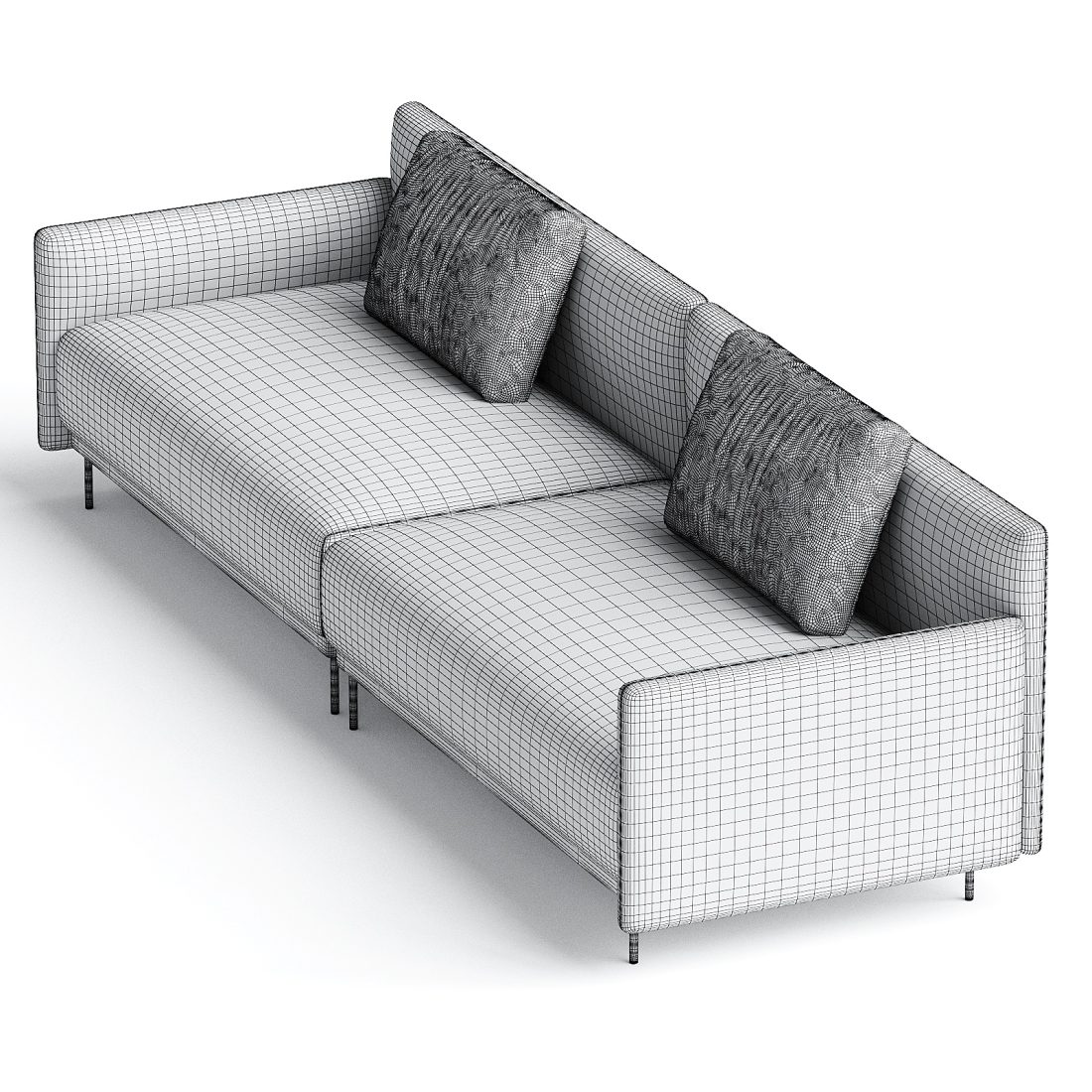 Quadra Sofa By Hc28 Cosmo 3D Model for Corona | CGMood