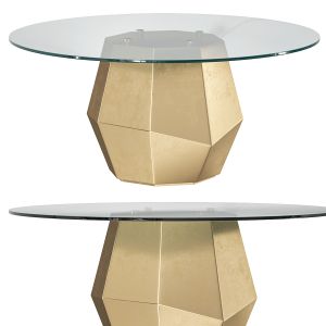 Rock Dining Table Gold By Rousehome