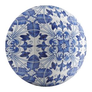 Ceramic Tile Almoster Blue 4k Pbr Seamless