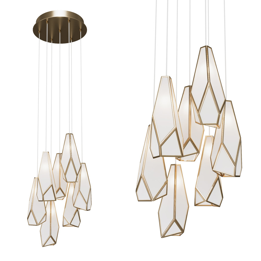 Posh 7-Light Round Multi-Drop Pendant main image 1