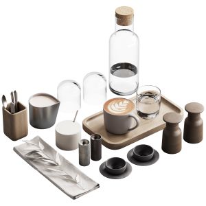 510 Dishes Decor Set 17 Coffee And Water Kit