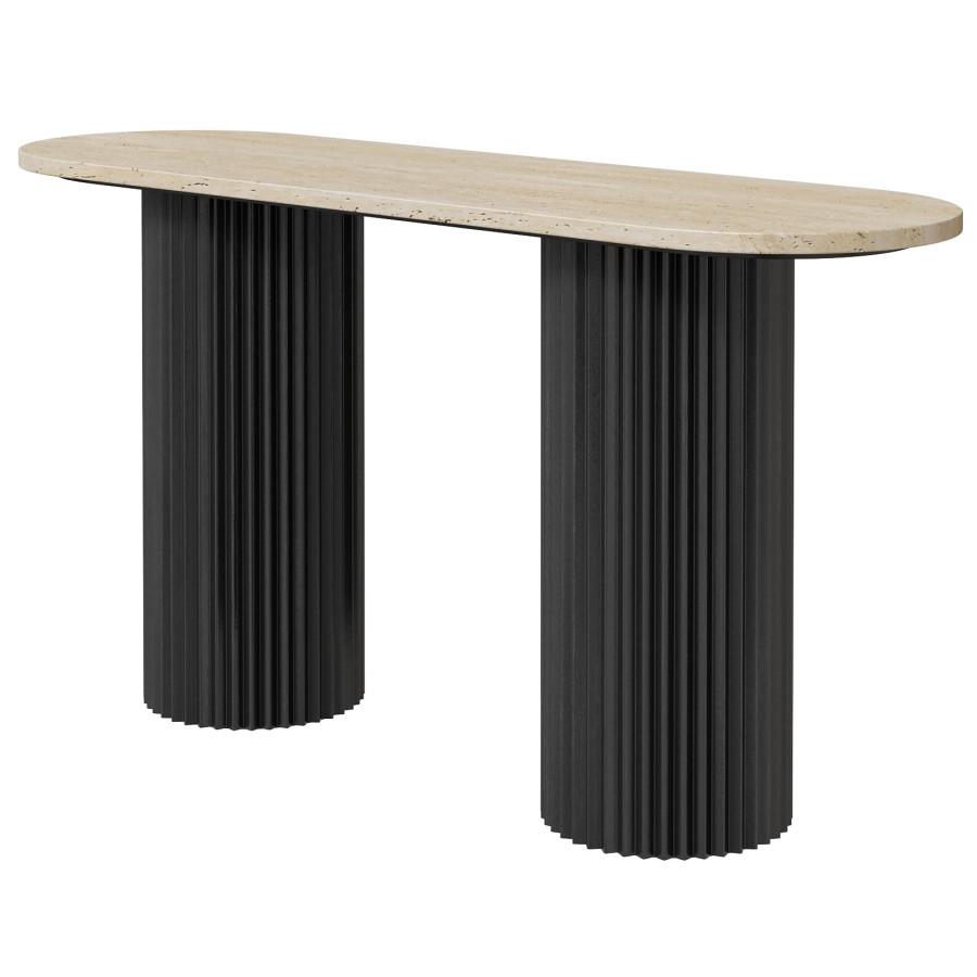 White Console Ribbed Base Cfs Hampton Fluted Ribbed Console 3D Model for VRay, Corona | CGMood