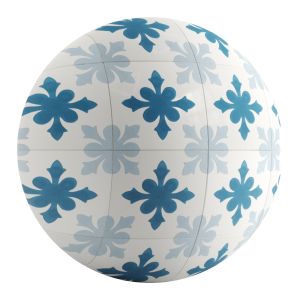 Ceramic Tile Night Blue Cadiz 4k Pbr Seamless