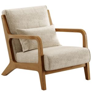 Nature Life Fabric Armchair With Armrests