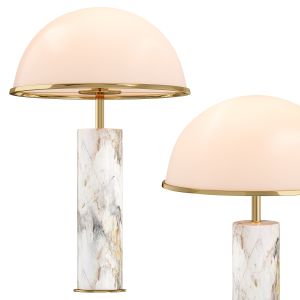 Vaneta Alabaster Table Lamp, White By Eichholtz