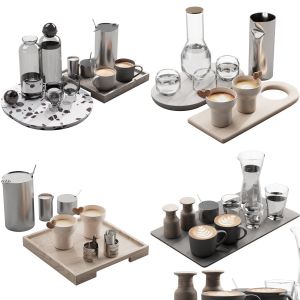 4 in 1 dishes decor + eat and drinks kit vol.3 with 33% off (4 models for the price of 2,66 models)