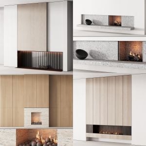 4 in 1 fireplace decorative wall kit vol.1 with 33% off (4 models for the price of 2,66 models)