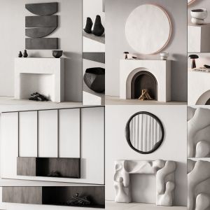 in 1 fireplace decorative wall kit vol.2 with 33% off (4 models for the price of 2,66 models)