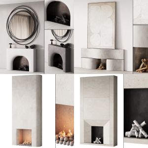 4 in 1 fireplace decorative wall kit vol.3 with 33% off (4 models for the price of 2,66 models)