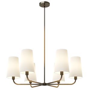 Rejuvenation Chandelier With 6 Shades Ansel