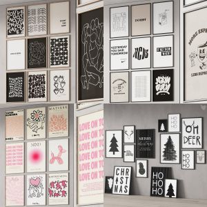 4 in 1 decorative frames and posterskit vol.1 with 33% off (4 models for the price of 2,66 models)