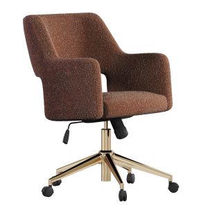 Boucle Upholstered Office Desk Chair