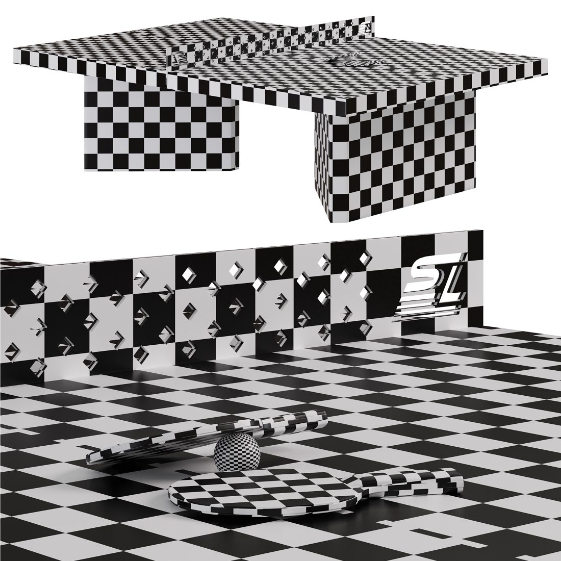 Tennis Table City Power Outdoor 3D Model for Corona | CGMood