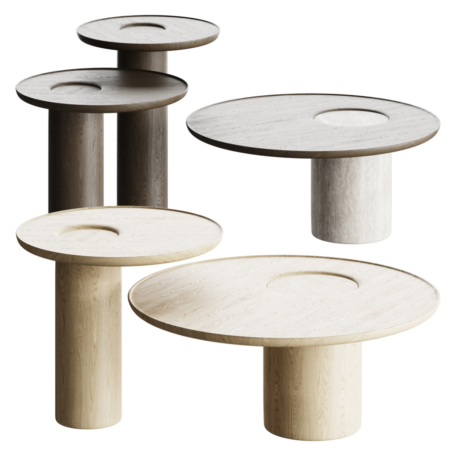 Lago Coffee | Side Tables 3D Model for Corona | CGMood