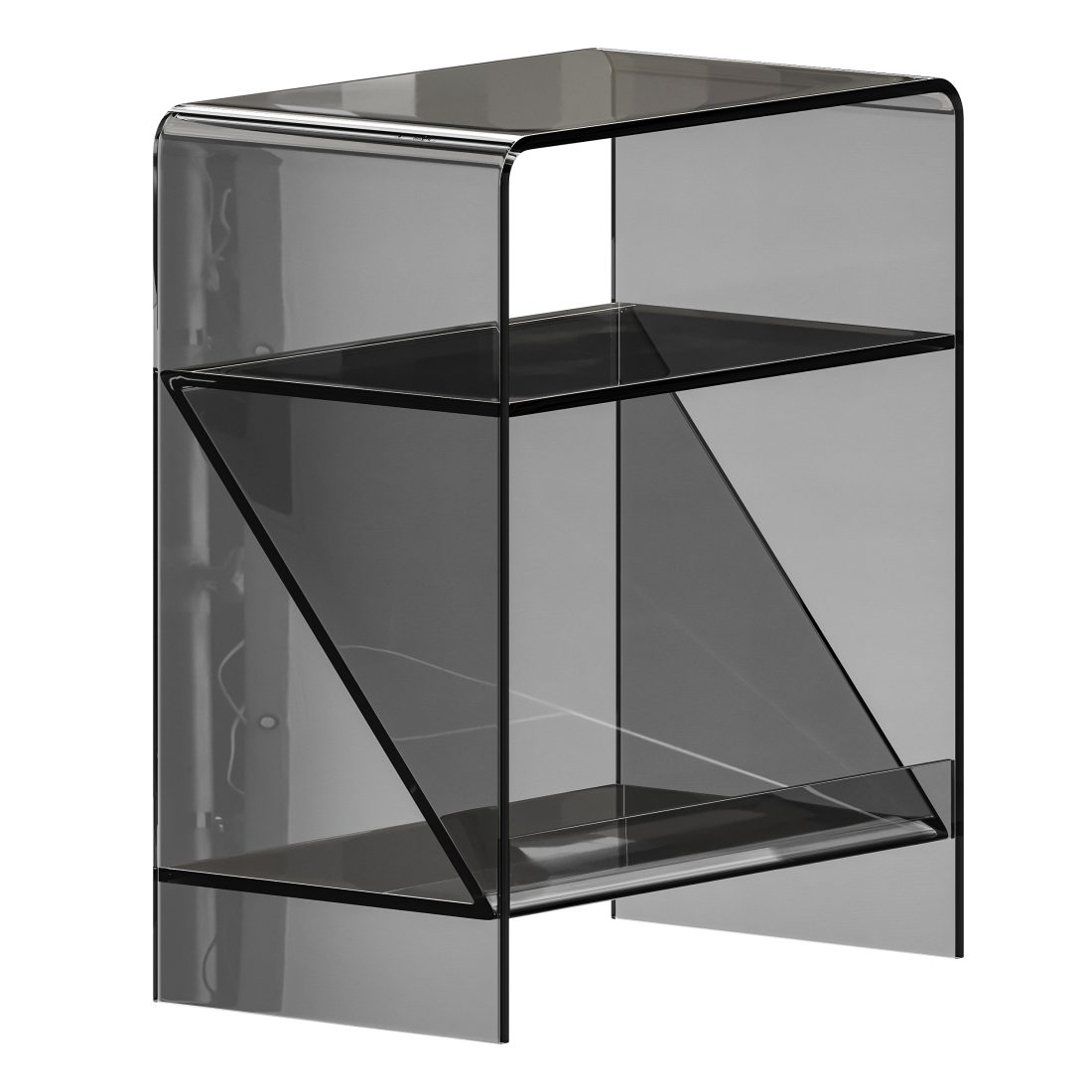 Acrylic Minimalist Transparent Side Table 3D Model for Corona | CGMood
