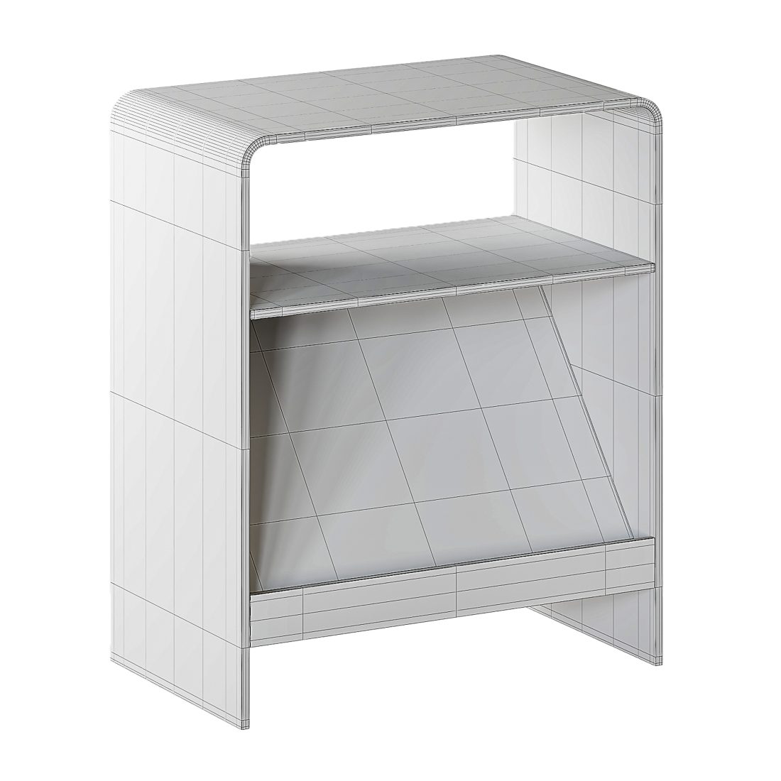 Acrylic Minimalist Transparent Side Table 3D Model for Corona | CGMood