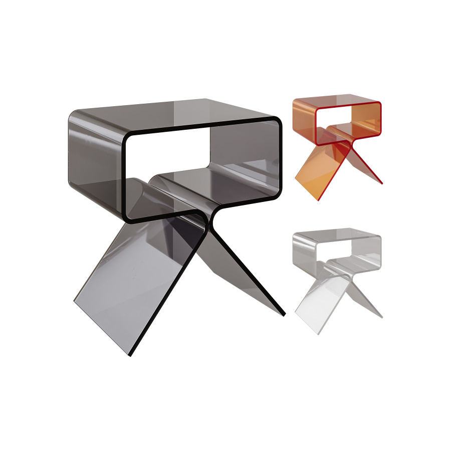 Acrylic Side Table - 3 Color Options 3D Model for Corona | CGMood