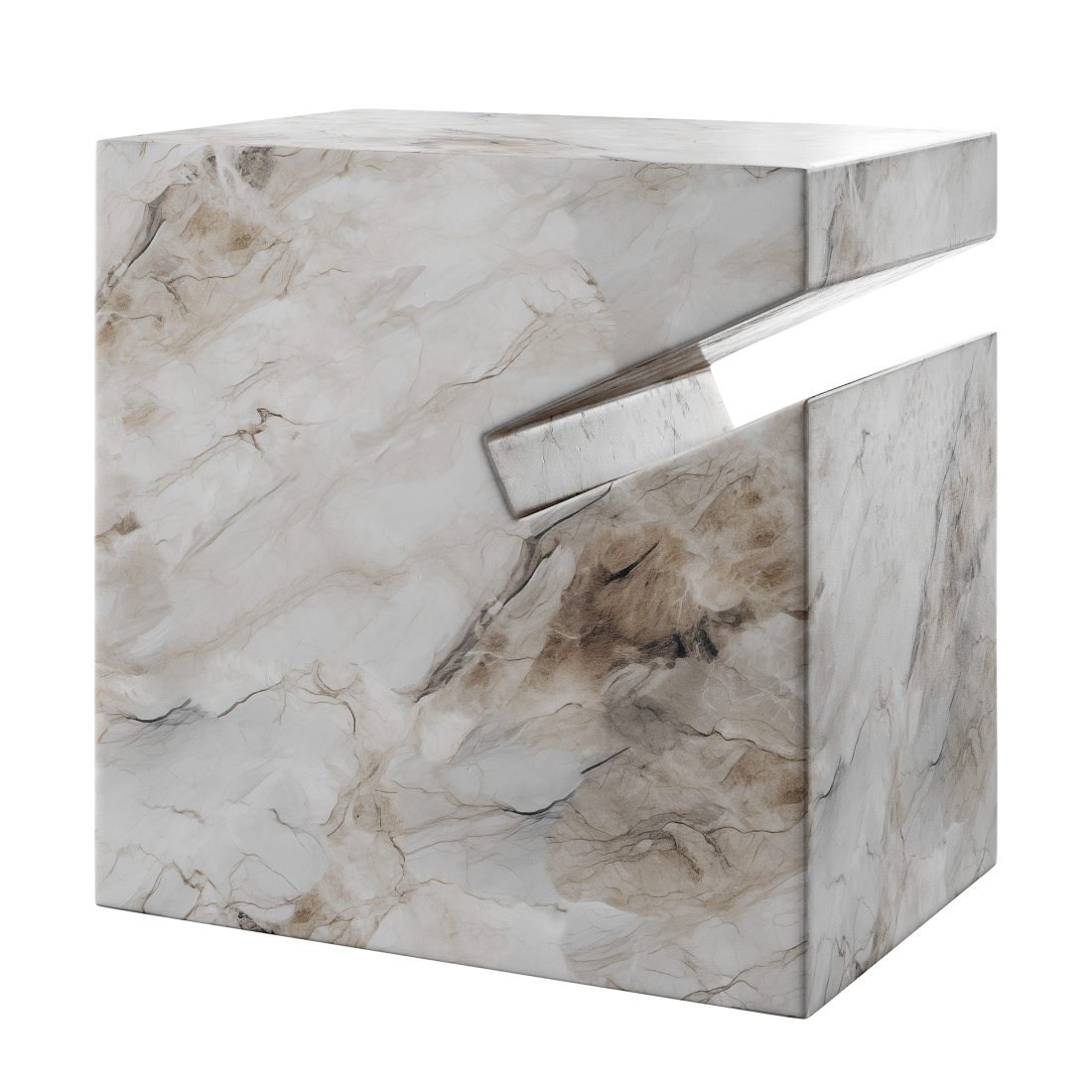 Natural Side Table Marble 3D Model for Corona | CGMood