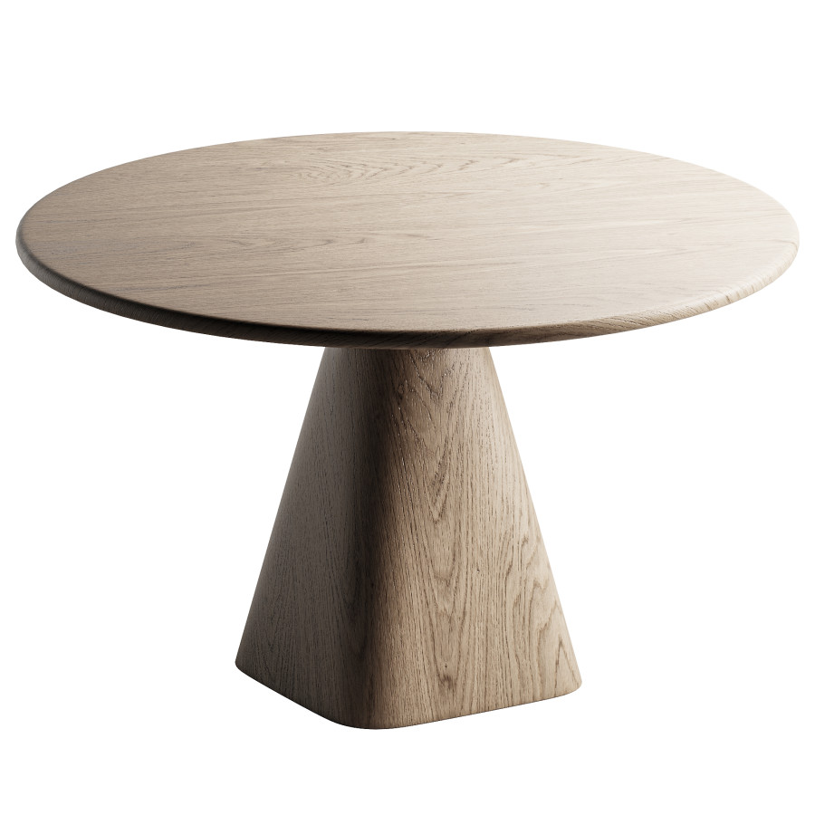 Wood Round Dining Table 3D Model for Corona | CGMood