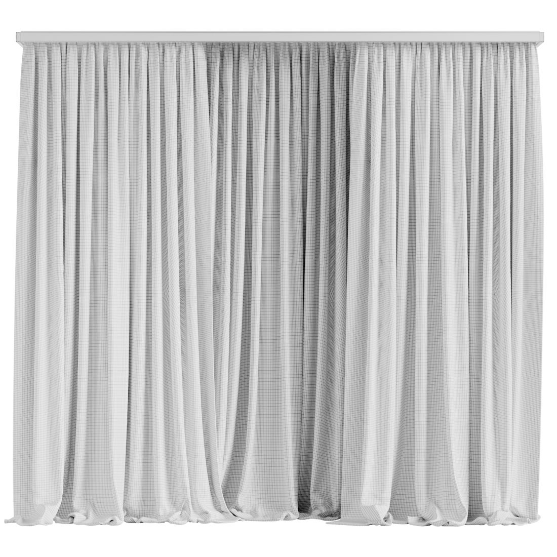 Curtain 11 3d model for vray corona