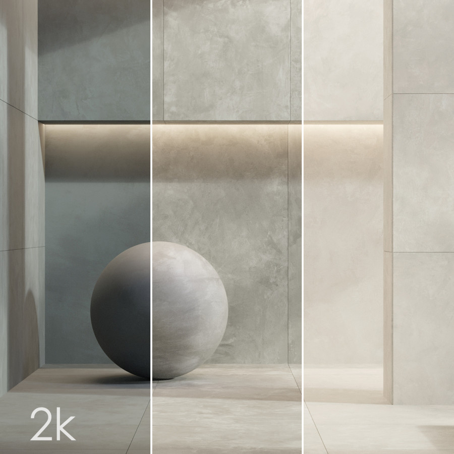 Caesar Set 33 - Concrete Porcelain Tiles Bundle - 3D Model for