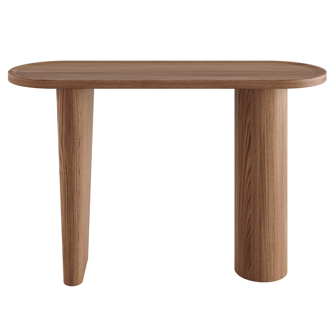 Console Oval Walnut Half Point 3D Model for VRay, Corona | CGMood