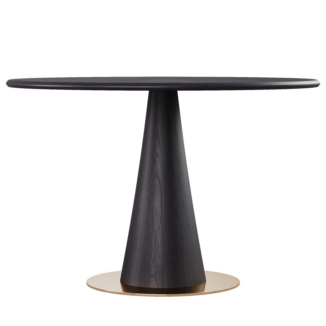 Round Dining Table Full Black 3D Model for Corona | CGMood