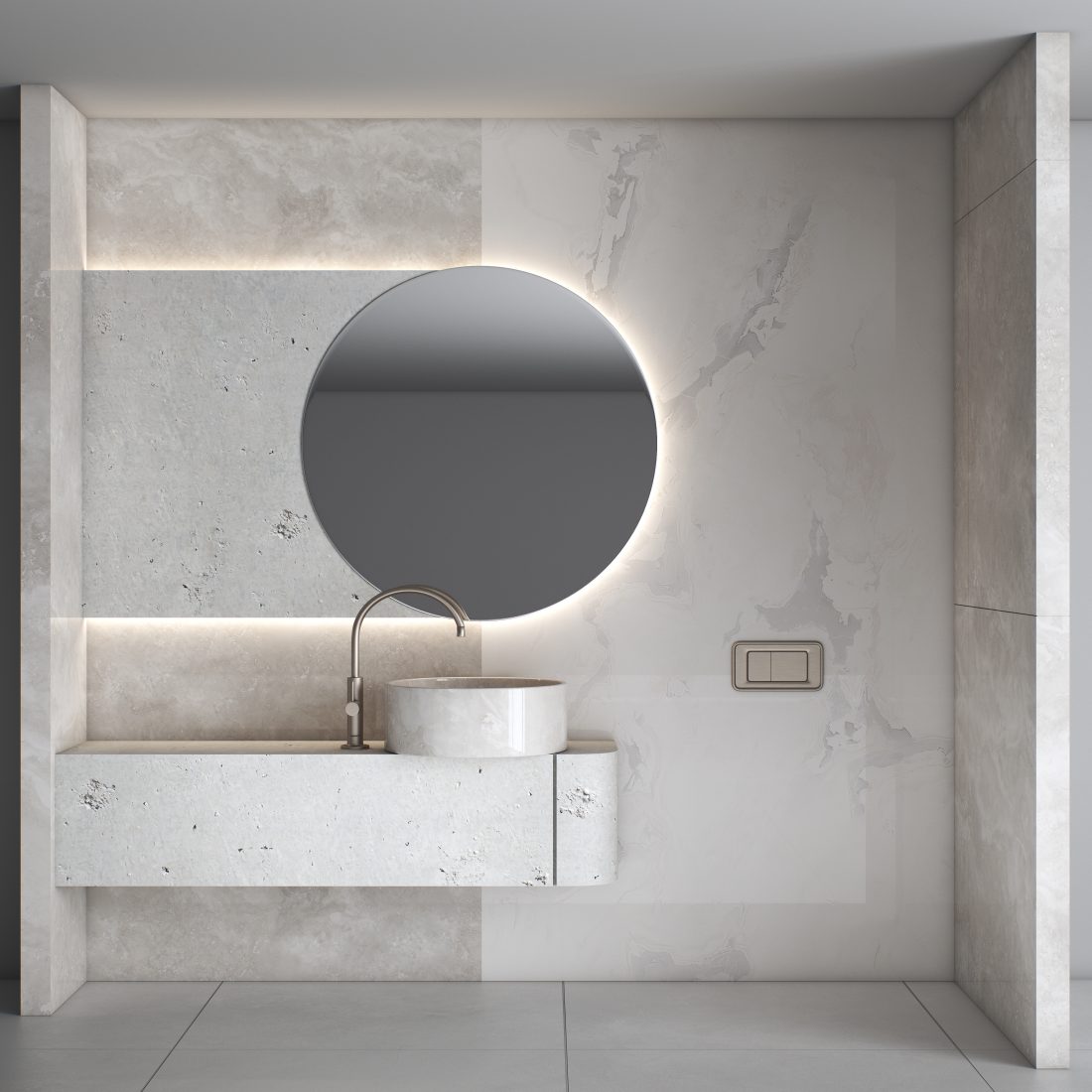 Bathroom Furniture 05 - 3D Model for VRay, Corona