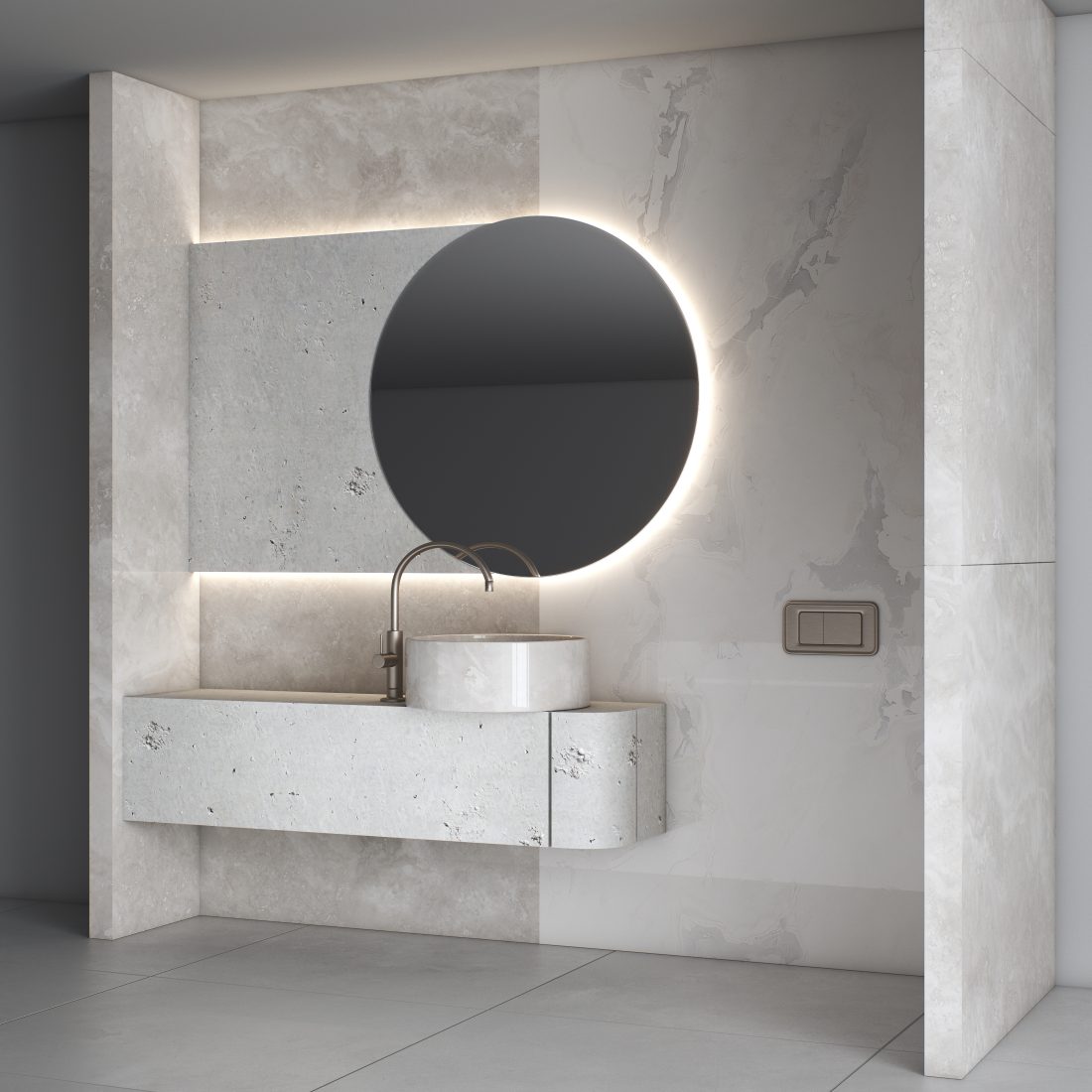 Bathroom Furniture 05 - 3D Model for VRay, Corona