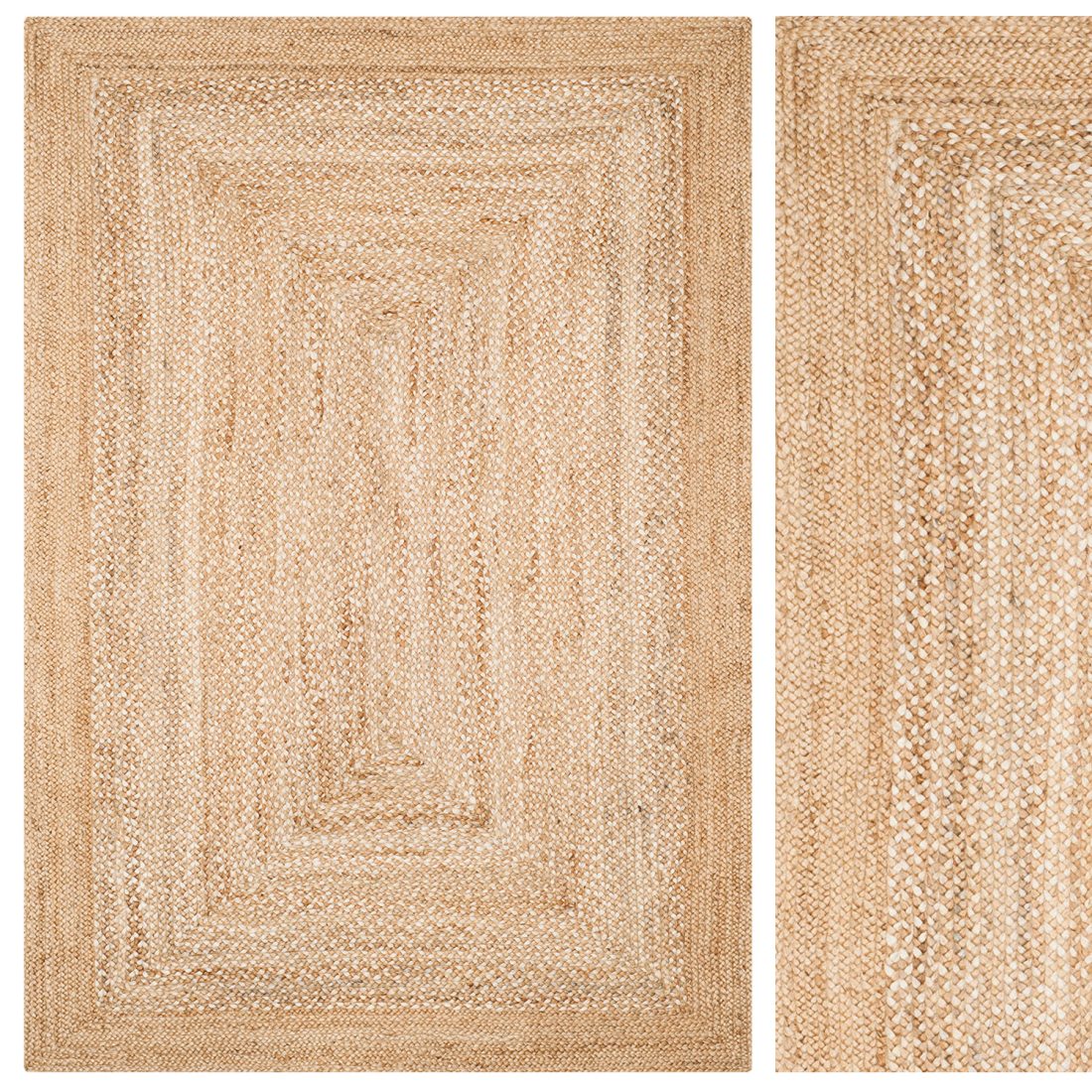 Jute Rug Cad Block Carpet Set 89 - Square Jute Rug/ 5k - 3D Model for Corona