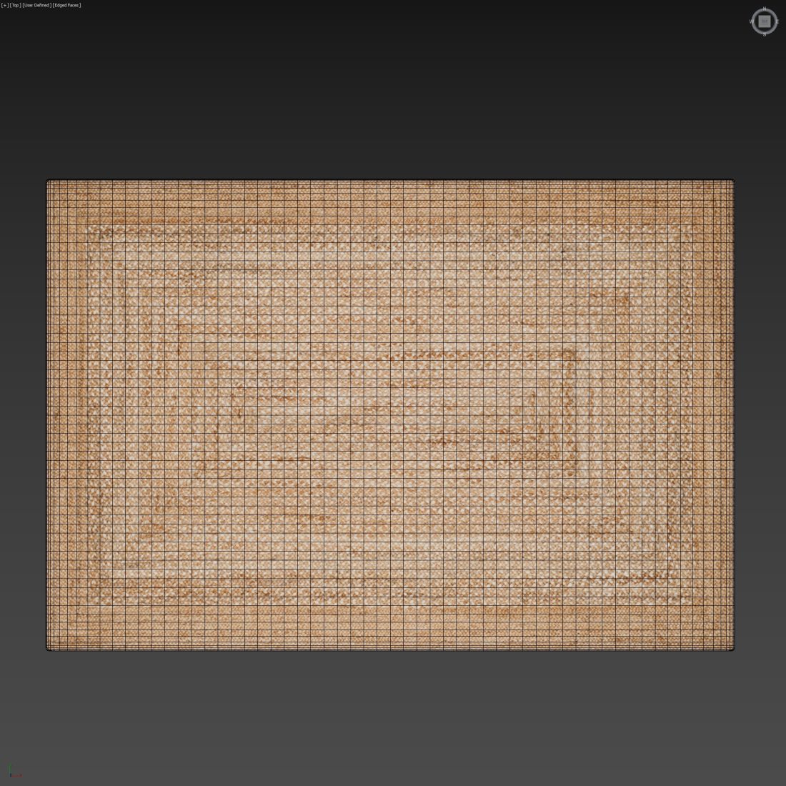 Jute Rug Cad Block Carpet Set 89 - Square Jute Rug/ 5k - 3D Model for Corona