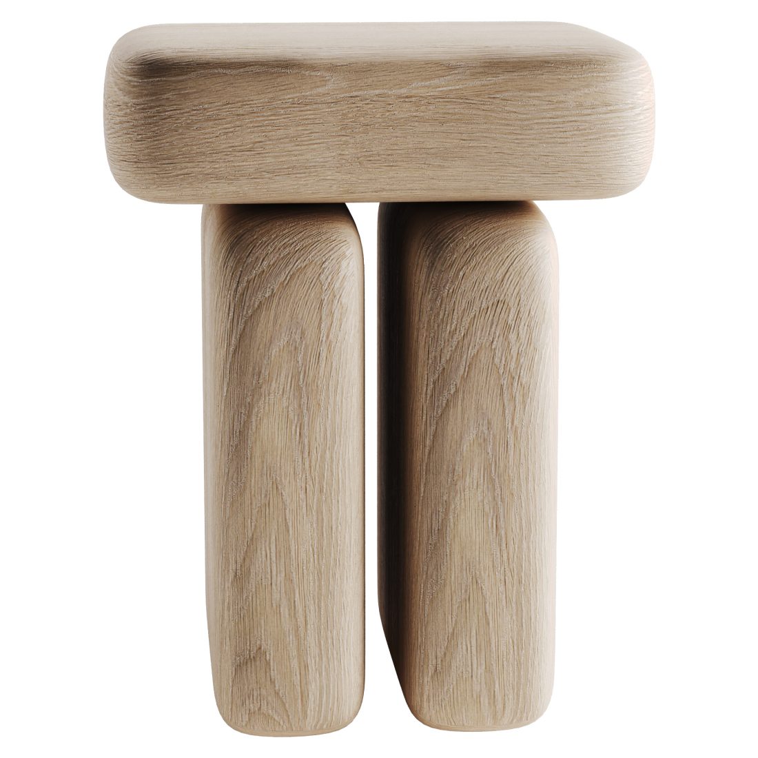 Wooden Stool - 3D Model for VRay, Corona