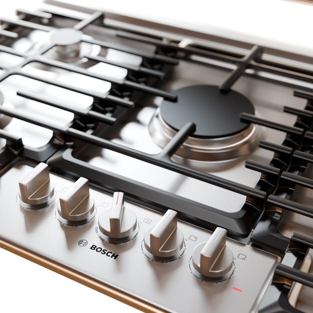 Bosch 800 Plus 300 Series Cooktop - 3D Model for VRay, Corona