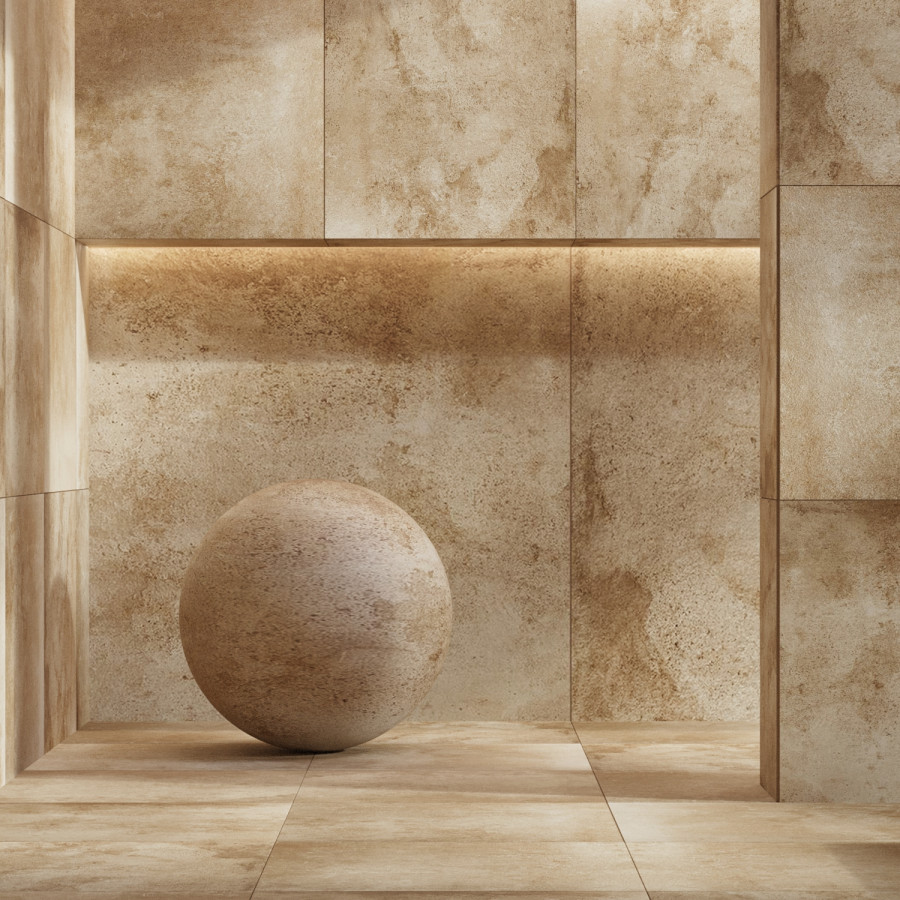 Stone Tile Set 12 - Tau Ceramica Barro Terracina Material | CGMood