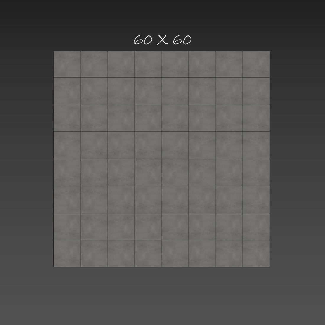 Stone Tile Set 24 - Gray Concrete Stone - 3D Model for