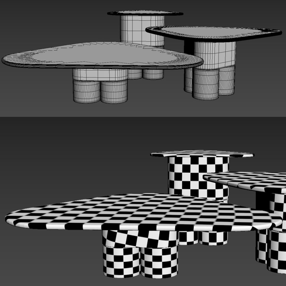 Tria Coffee Table By Ghidini1961 3D Model for VRay, Corona | CGMood