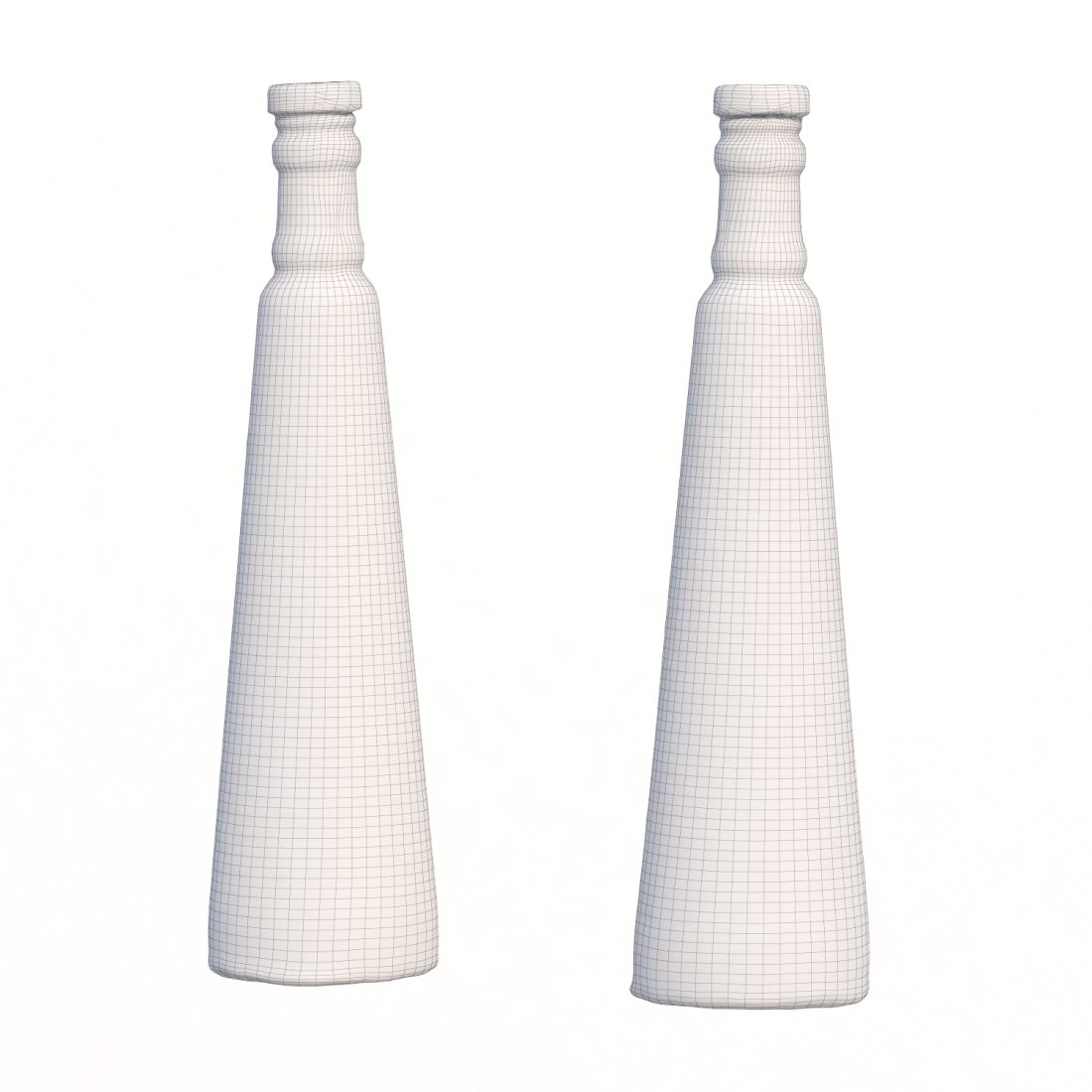 Patterned Bottle And Plates 3D Model for VRay | CGMood