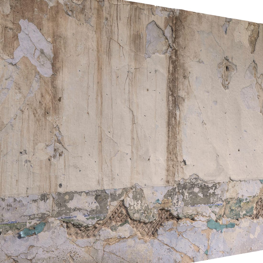Weathered Rendered Wall Weathered Wall Texture 3D Model for VRay | CGMood