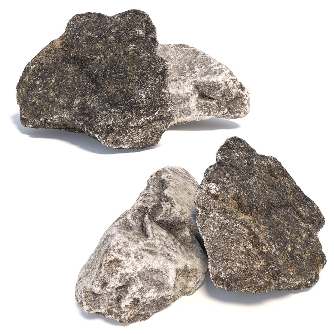 Realistic Hobby Rocks Realistic Rock Set 3D Model for VRay | CGMood