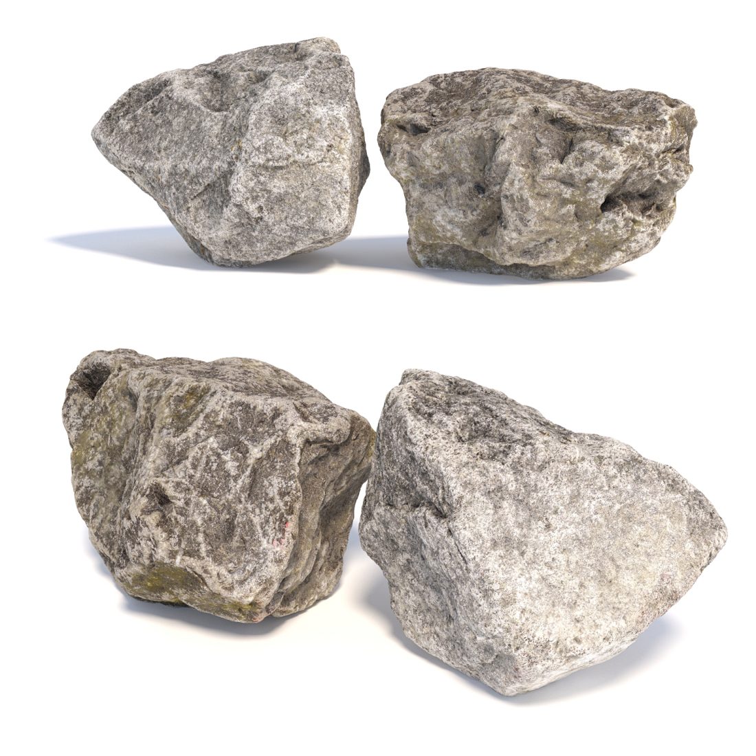 Printable Rocks Realistic Realistic Rock Set 3D Model for VRay | CGMood