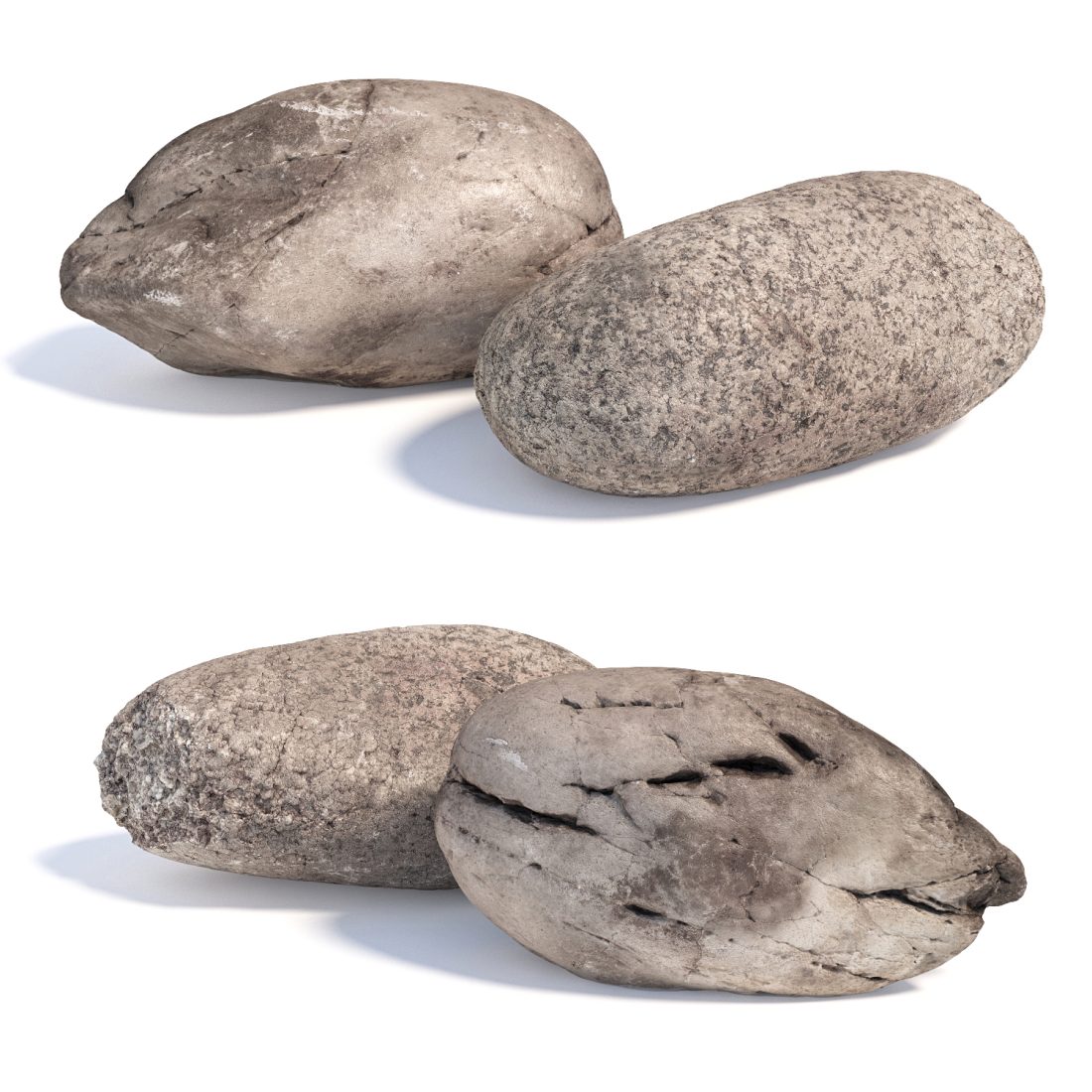 Natural Stone Set 3D Model for VRay | CGMood