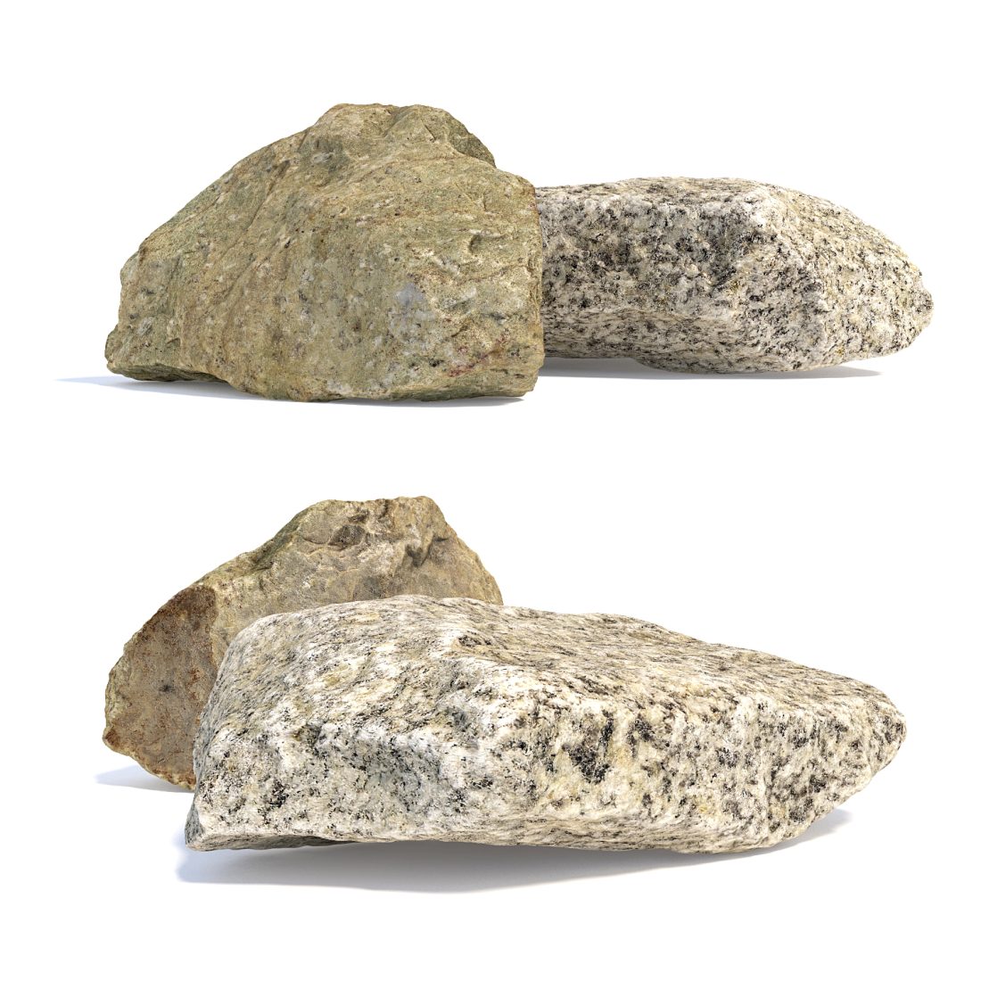 Natural Stone Set 3D Model for VRay | CGMood