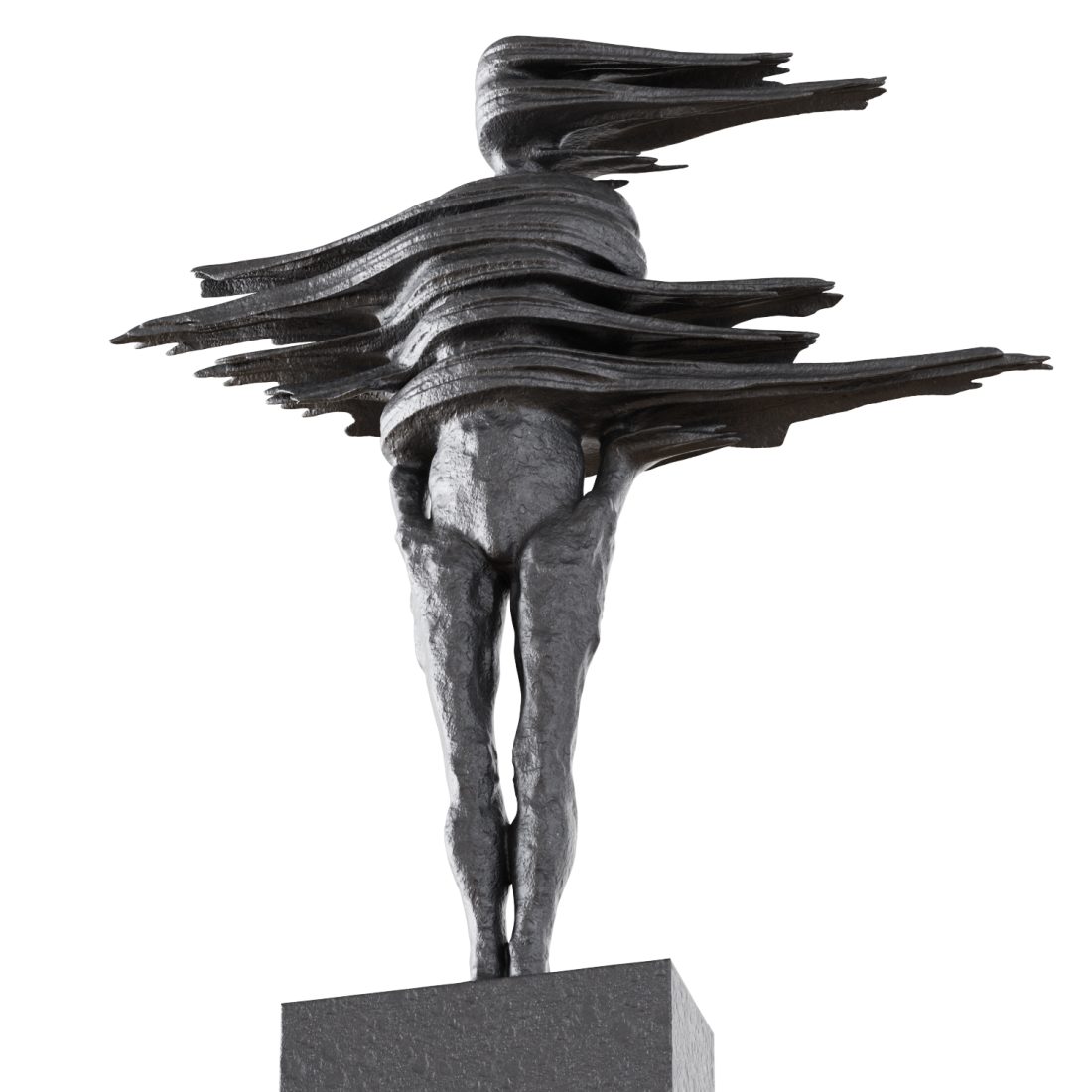 Abstract Metal Figurine 3D Model for VRay | CGMood