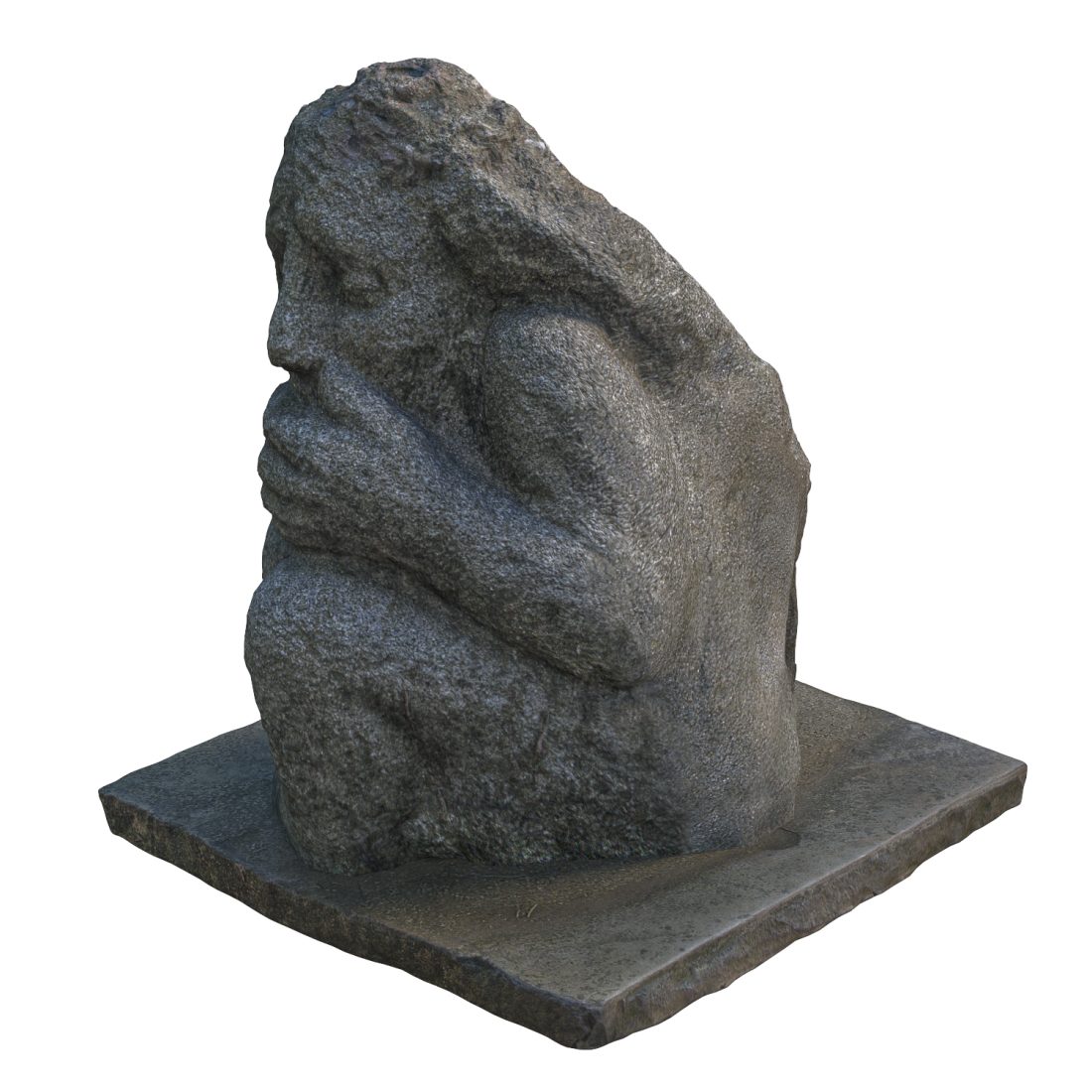 Stone Contemplative Sculpture 3D Model for VRay | CGMood