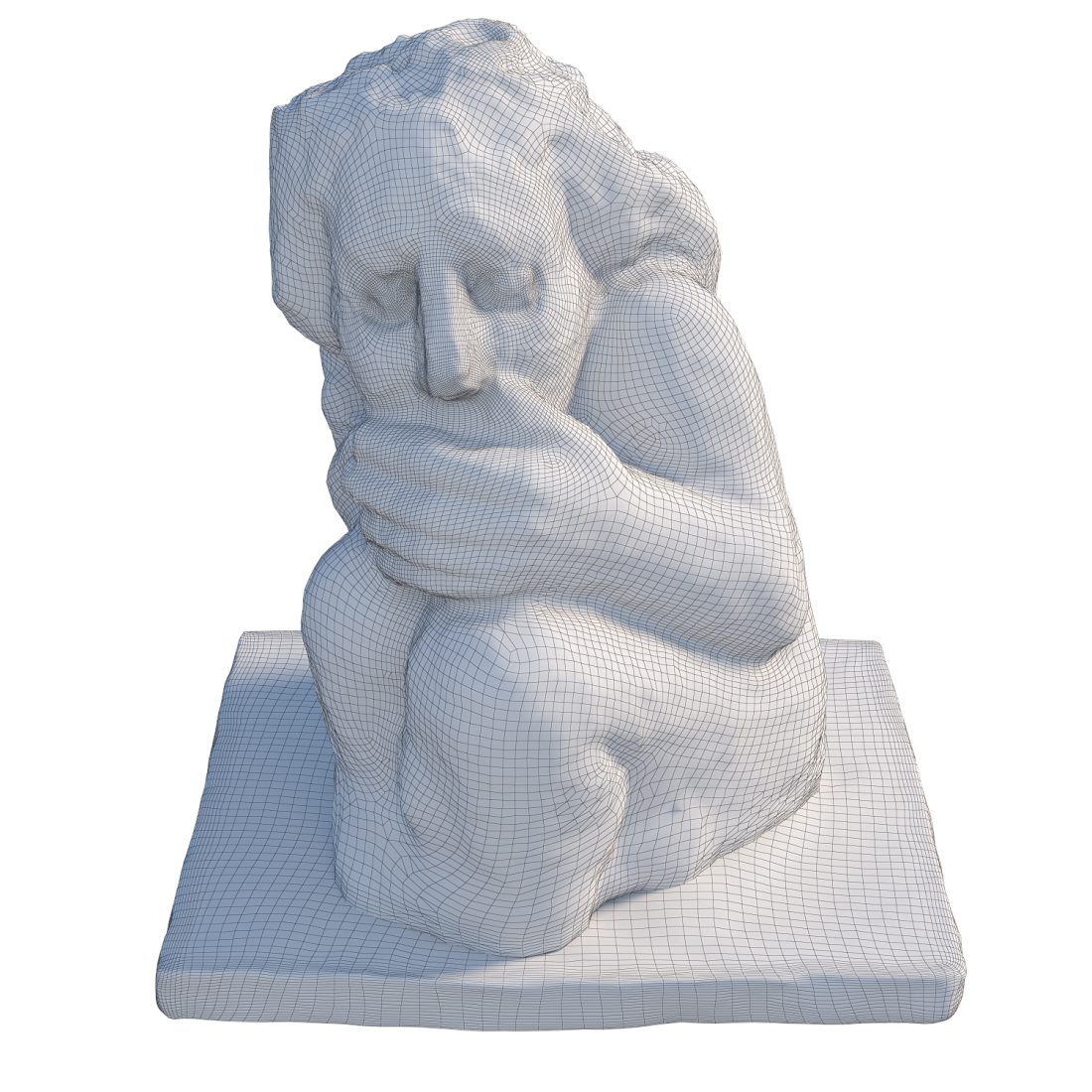 Stone Contemplative Sculpture 3D Model for VRay | CGMood